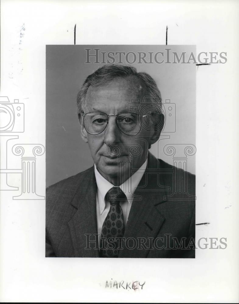 1991 Press Photo Edward T. Marky, Cleveland Board of Education candidate - Historic Images