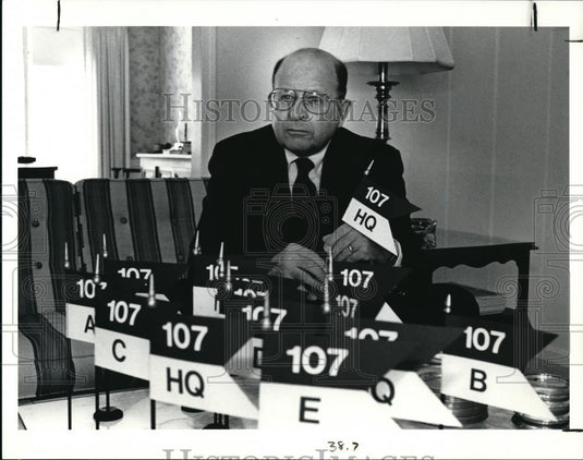 1991 Press Photo Edmund G. Norwick, former commander - Historic Images