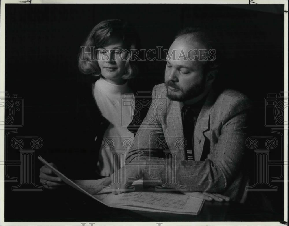 1989 Press Photo Nancy Jantsch and Dr. Robert Beckstrom - cvp25184 - Historic Images