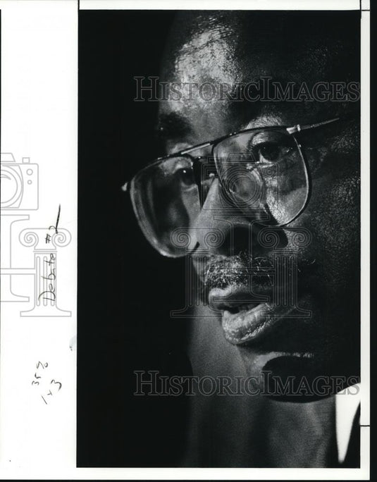 1991 Press Photo James Raplin President of Frontier Republicans - Historic Images