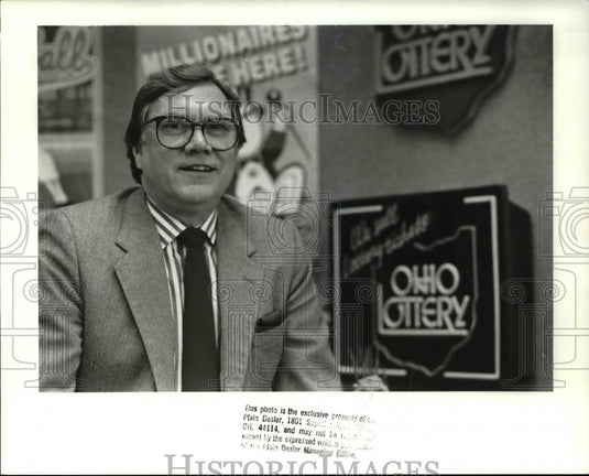 1989 Press Photo Ohio Lotterry excutive, Jim Reed - Historic Images