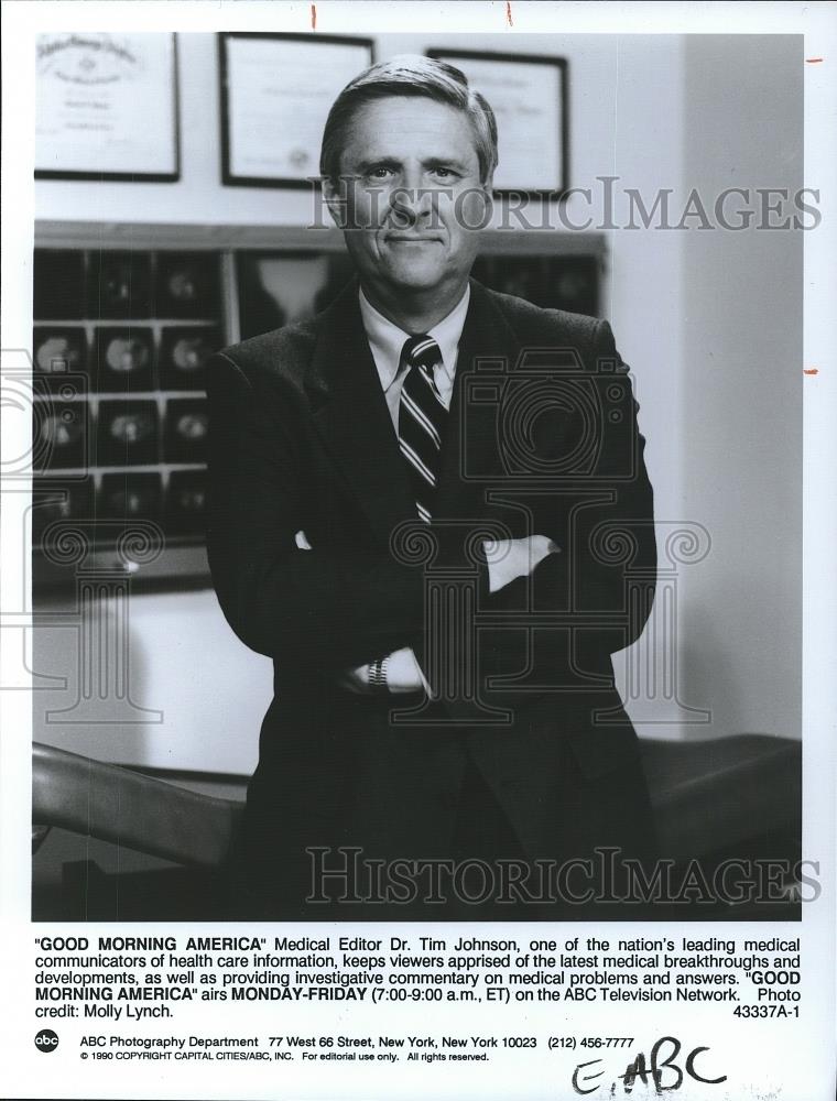 1994 Press Photo Dr. Tim Johnson in GOOD MORNING AMERICA - cvp26208 - Historic Images