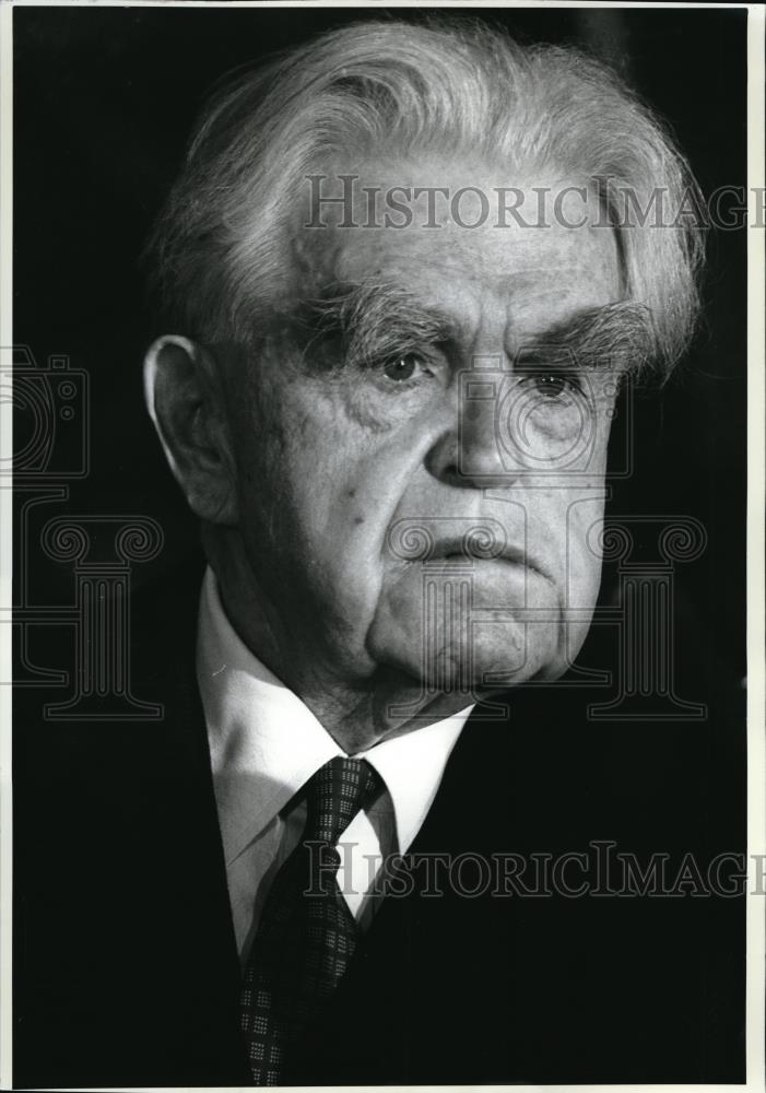 1989 Press Photo John L Lewis President United Mine Workers - Historic Images