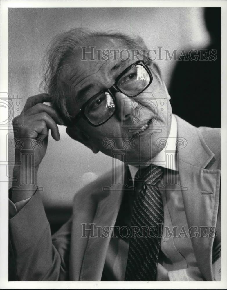 1982 Press Photo Rev. Dr. Jitsuo Morikawa Japanese American and Baptist Minister - Historic Images