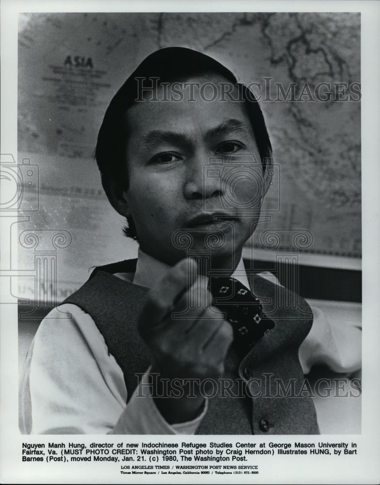 Press Photo Director Nguyen Manh Hung new Indochinese Refuse Studies Center - Historic Images