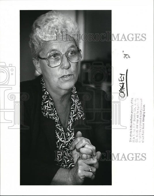 1988 Press Photo Nancy Oakley of the Project Learn - Historic Images