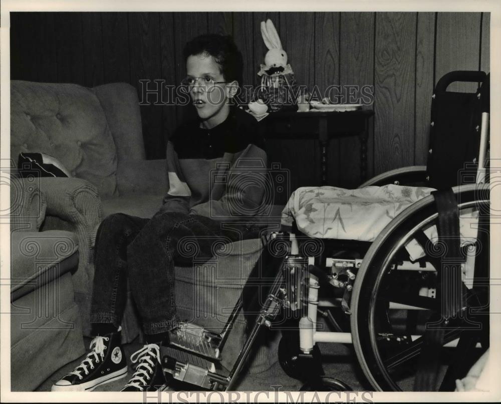 1991 Press Photo Jason Samsa, sick kid of the week - Historic Images