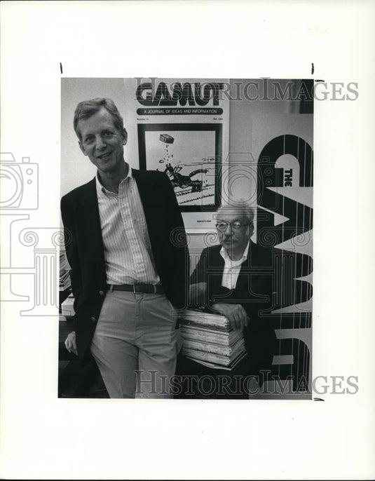 1990 Press Photo Dr. John Milic & Dr. Trawick Founders of The Gamut ten yrs ago - Historic Images