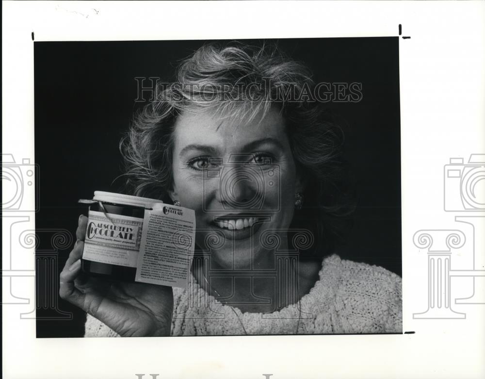 1990 Press Photo Susan Reichle, inventor of Absolutely Chocolate - Historic Images