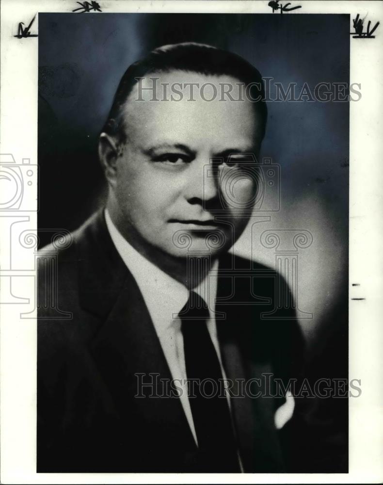 1988 Press Photo Jack Russell, Cleveland City Council former president - Historic Images