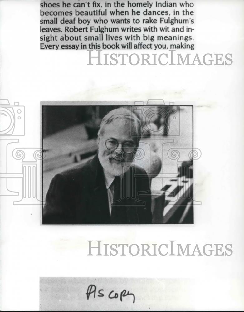 1993 Press Photo Robert Fulghum American author - Historic Images