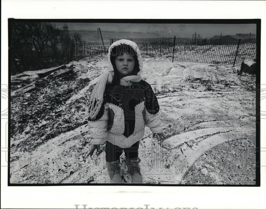 1992 Press Photo Sara Ogle, has high level of lead in her blood - Historic Images