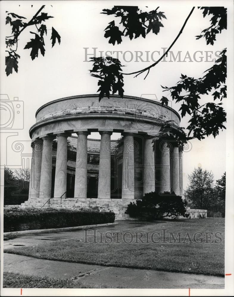 1978 Press Photo Pres Warren G. Harding, Memorial tomb in Marion, Ohio - Historic Images