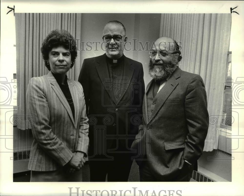 1986 Press Photo Sister Margaret A. Farley and Reverend Richard A. McCormick - Historic Images
