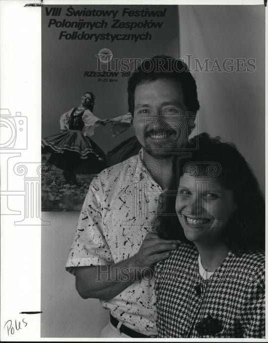 1990 Press Photo William F. Miller and Judy Duzinski - Historic Images