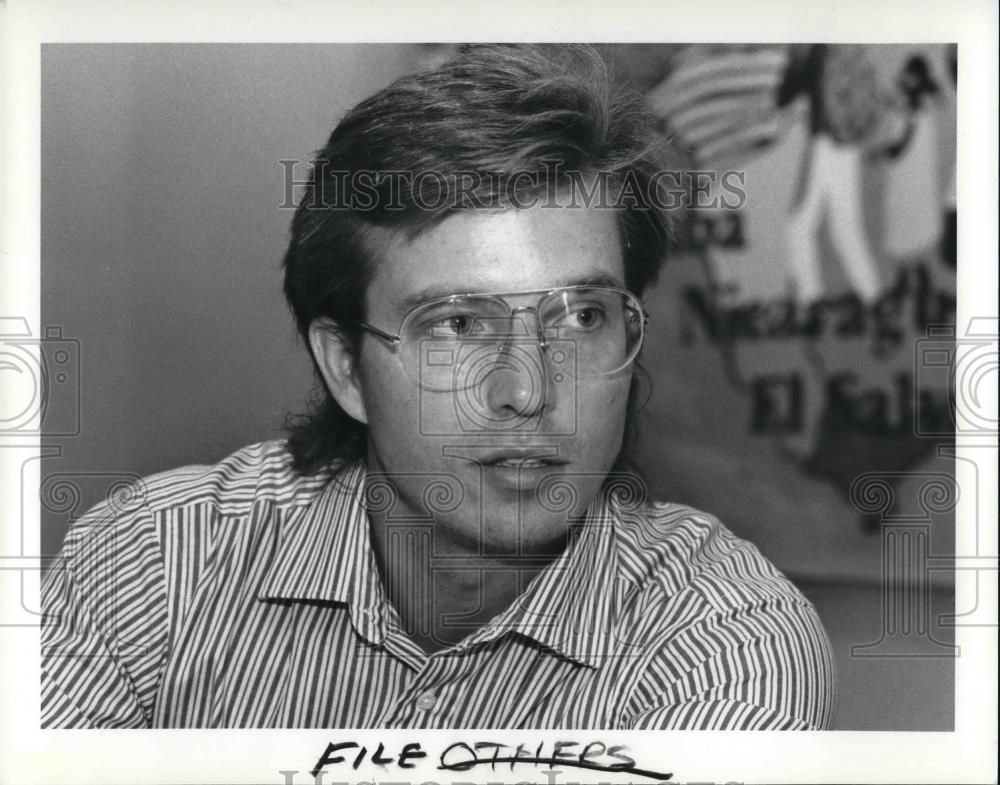 1989 Press Photo David Marshall, Cleveland mayoral candidate - Historic Images