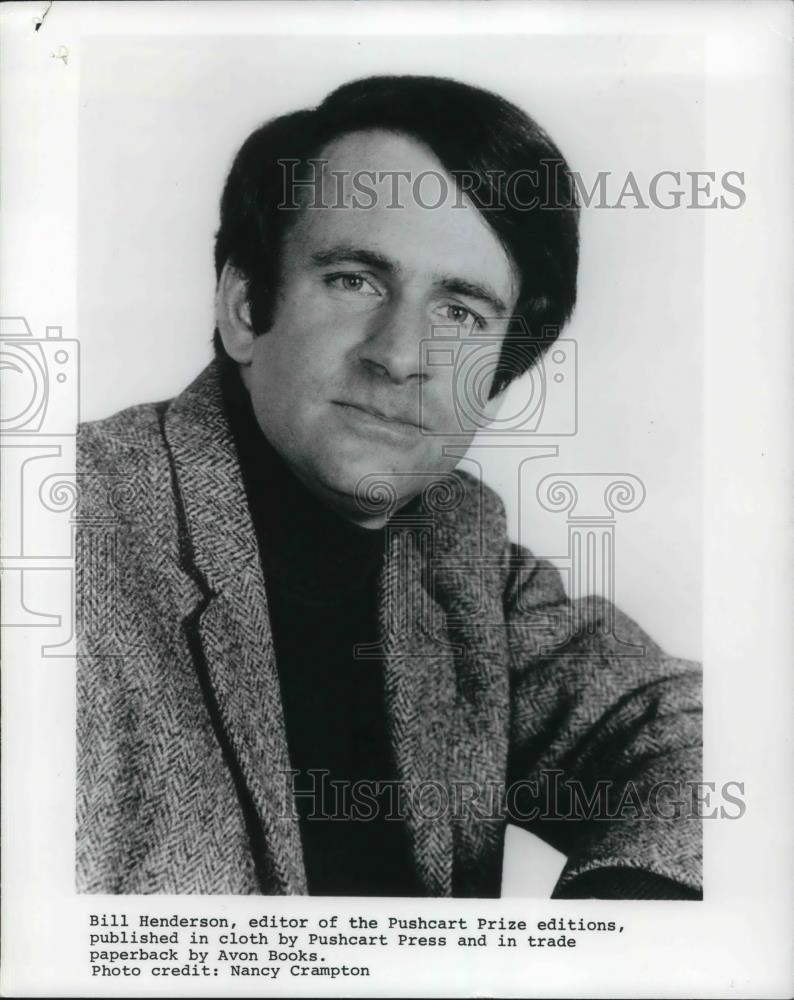 Press Photo Bill Henderson, editor of Pushcart Prize editions - cvp21023 - Historic Images