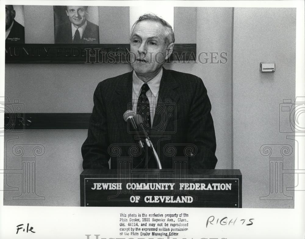 1989 Press Photo Sam Rabinove Legal Director for American Jewish Committee - Historic Images