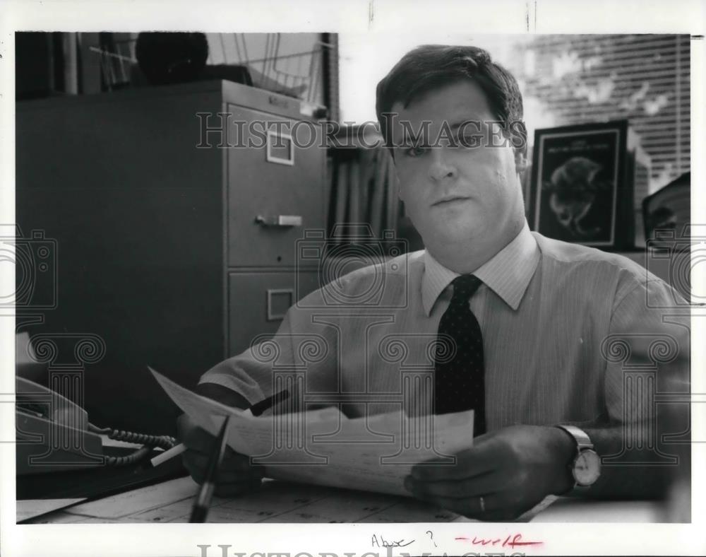 1991 Press Photo James McCafferty, Head if the Children's sexual abuse unit - Historic Images