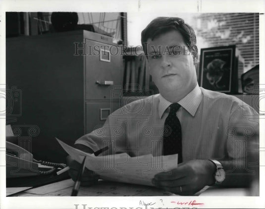 1991 Press Photo James McCafferty, Head if the Children's sexual abuse unit - Historic Images