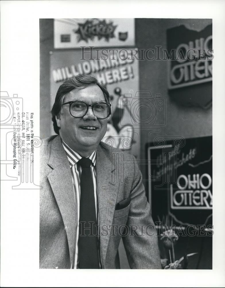 1989 Press Photo Jim Reed, Lotto Executive - Historic Images