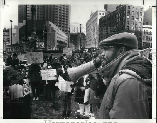 1990 Press Photo Reverned Marvin McMickle, NAACP head - Historic Images