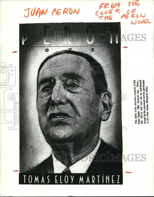 1988 Press Photo Juan Peron Argentine military officer and politician. - Historic Images