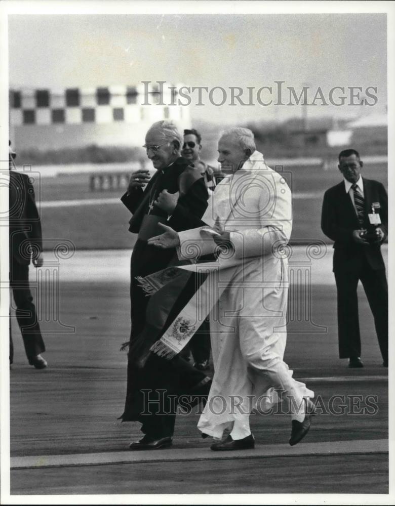 Press Photo Pope John Paul in Chicago - Historic Images