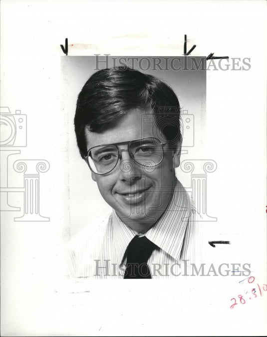 1989 Press Photo Kevin O'Brian, Editorial Dept - Historic Images