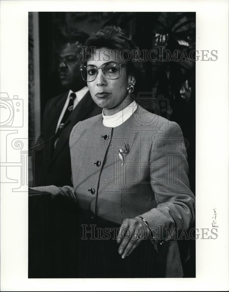 1991 Press Photo Jerry Sue Owens new president of Tri-C - Historic Images