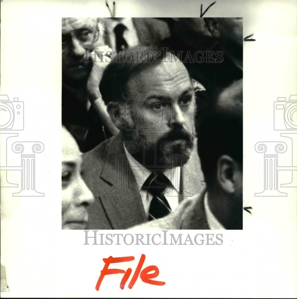 1988 Press Photo Detective John Porter, dependent in Police Drug case. - Historic Images