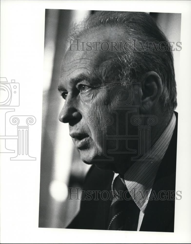 1981 Press Photo Israel Prime Minister Yitzhak Rabin - Historic Images