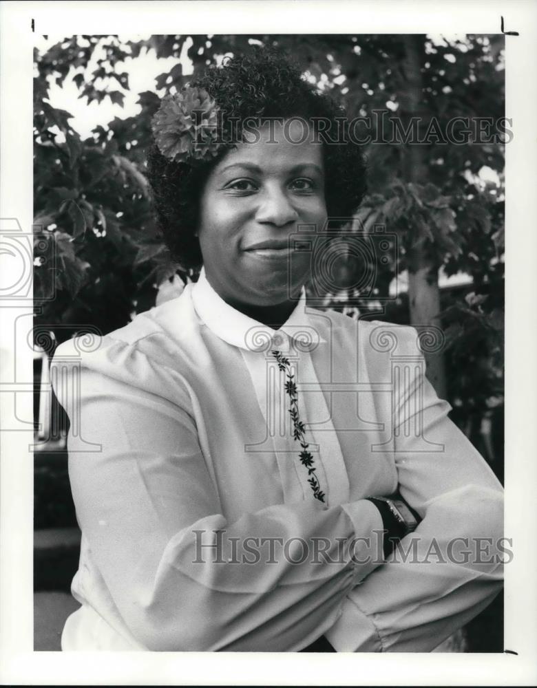 1991 Press Photo Mary Managan Edwards, former member of the Peace Corps - Historic Images