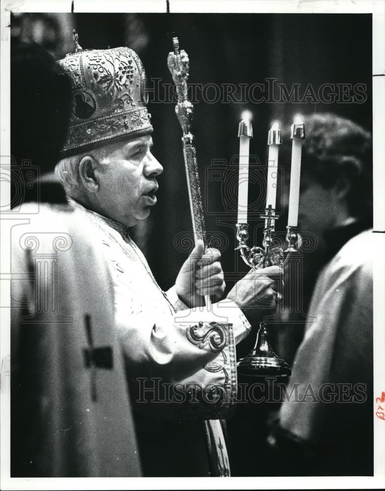 1989 Press Photo Bishop Andrew Pataki - Historic Images