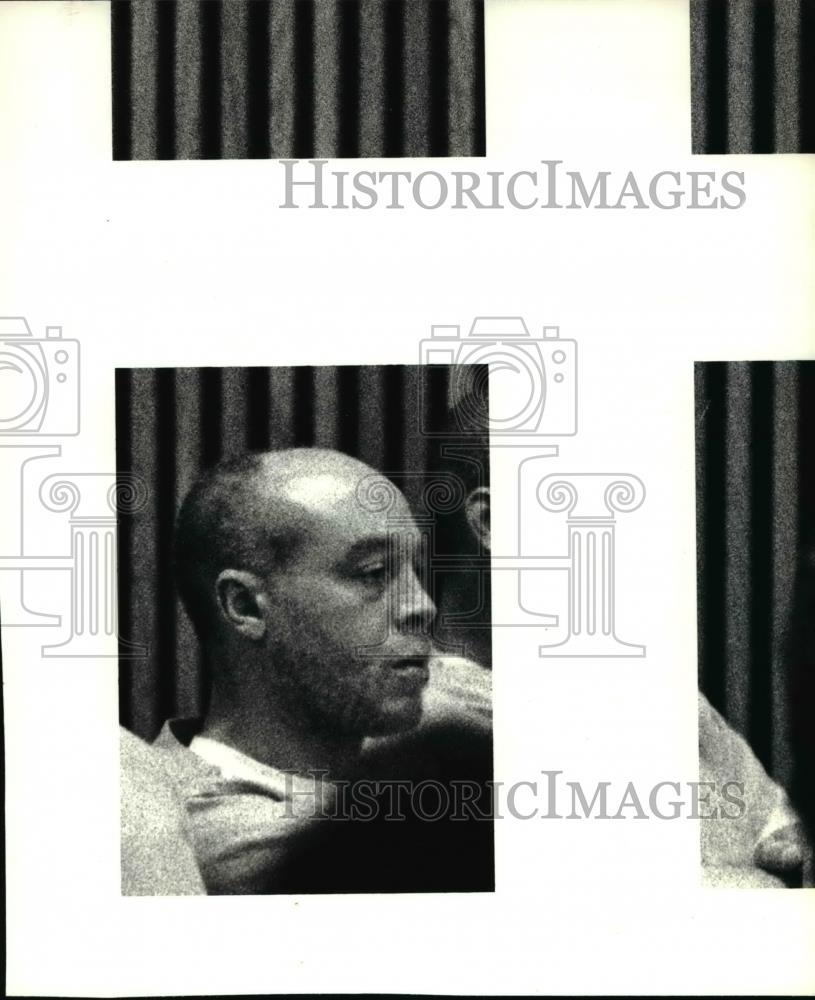 1990 Press Photo Richard Pollard at arraignment hearing - Historic Images