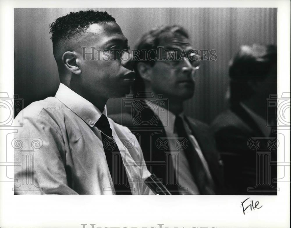 1991 Press Photo Kenneth McFadden at the trial court - cva29960 - Historic Images