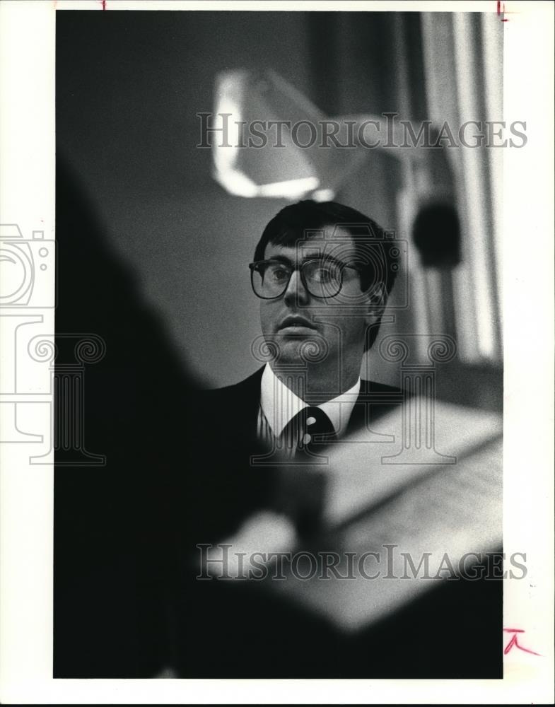 1991 Press Photo Timothy J. O&#39;Brien, MBA student at Baldwin Wallace College - Historic Images