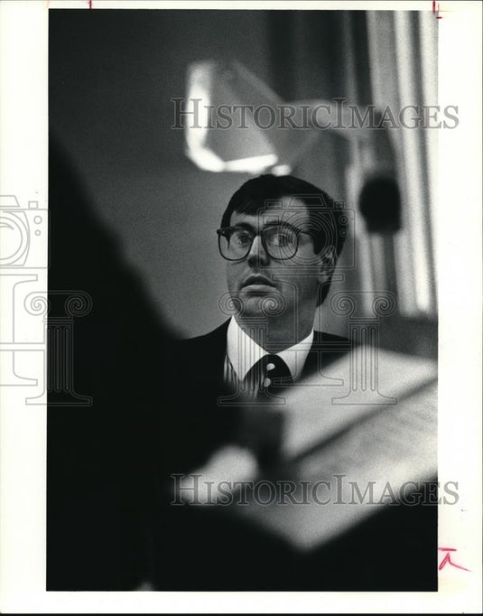1991 Press Photo Timothy J. O'Brien, MBA student at Baldwin Wallace College - Historic Images