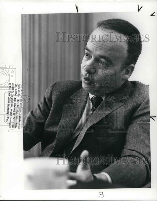 1988 Press Photo David Bergholz, new director of GUND Foundation - Historic Images