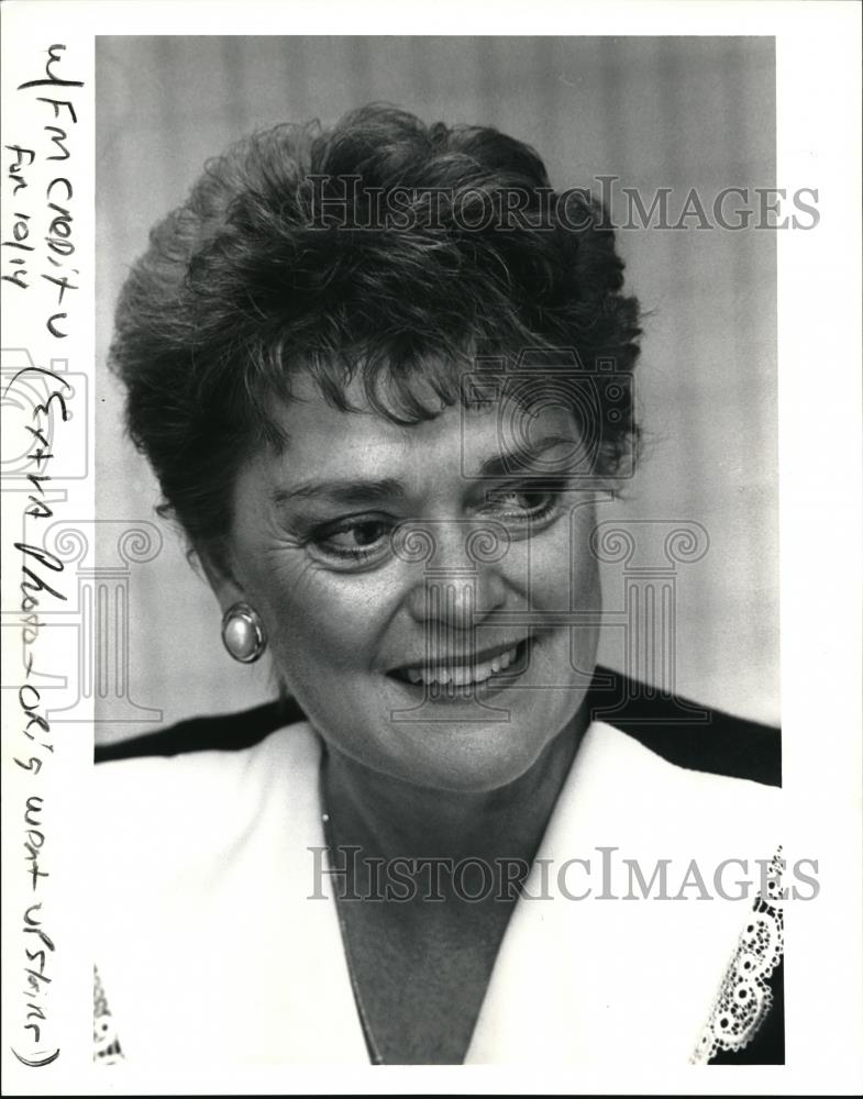 1991 Press Photo Virginia B. Parman, Asst. VP of the Ohio Credit Union League - Historic Images