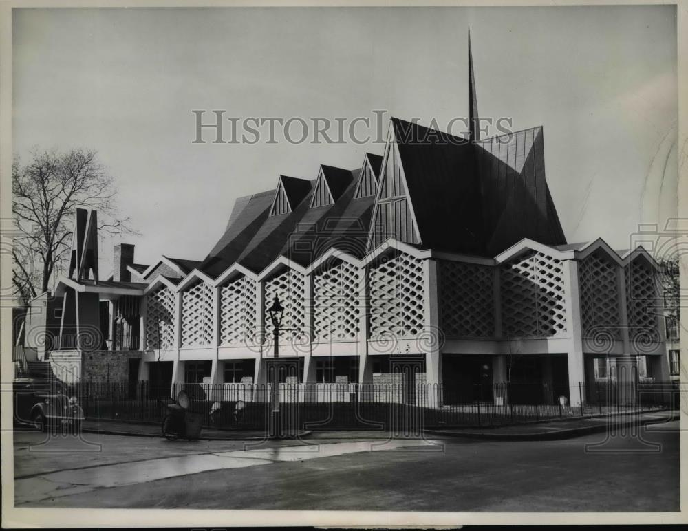 1961 Press Photo Church of St. Paul in London designed by Architect H.G. Coulter - Historic Images