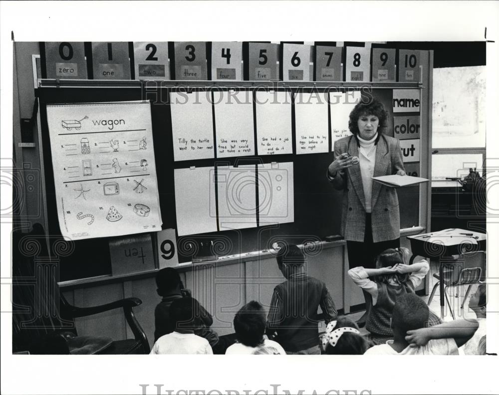 1991 Press Photo Linda Ann O'Neill Teacher At Glendale Primary School - Historic Images