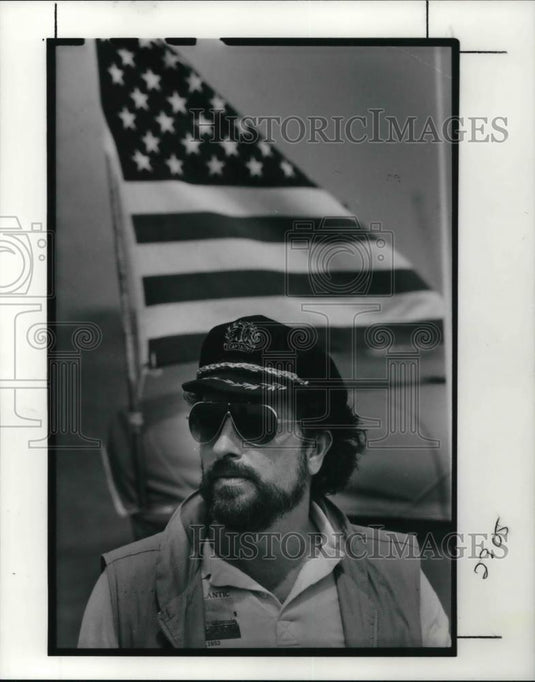 1991 Press Photo Steve Morgan of the Atlantic salvage project - Historic Images
