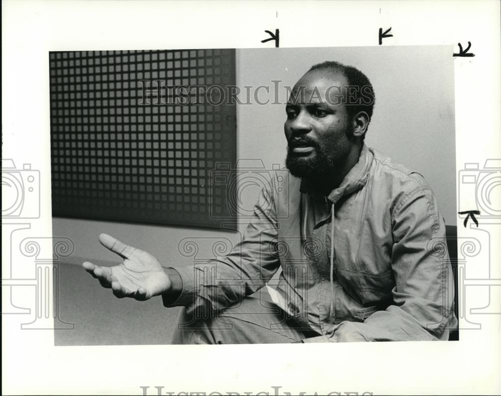 1985 Press Photo Rev. Michael Nyawo South Africa - Historic Images