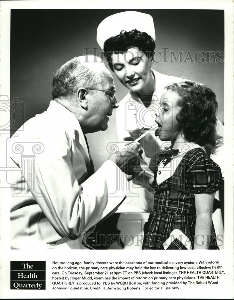 Press Photo The Health Quarterly hosted by Roger Mudd - Historic Images