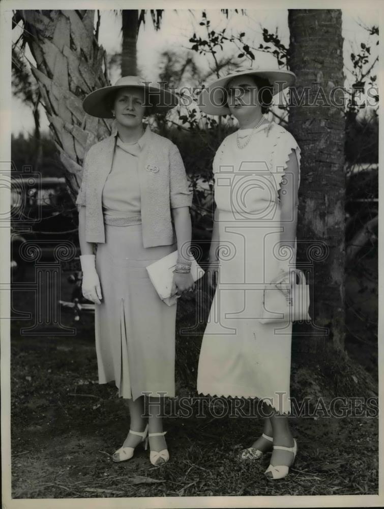 1936 Press Photo Socialites at the Polo Match at Delray Beach - Historic Images