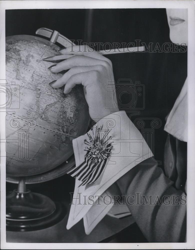 1950 Press Photo Globe of the world - Historic Images