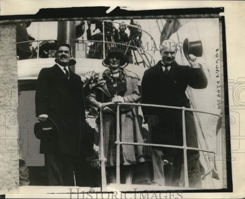 1929 Press Photo Ramsay MacDonald, Ishbel MacDonald &amp; Grover C Whalen - Historic Images
