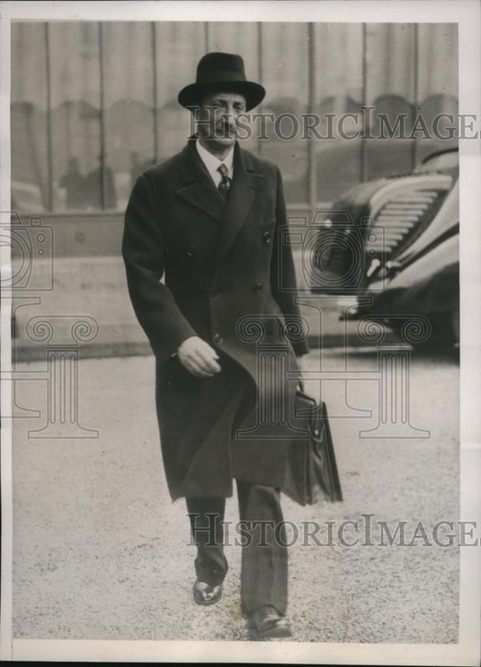 1939 Press Photo Georges Bonnet French Foreign Minister - Historic Images