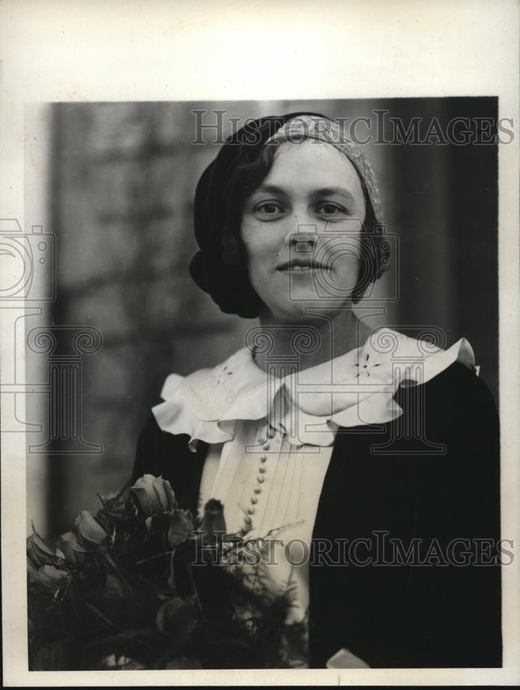 1931 Press Photo Newton Mass Mrs Elizabeth Pillsbury Phillips - Historic Images